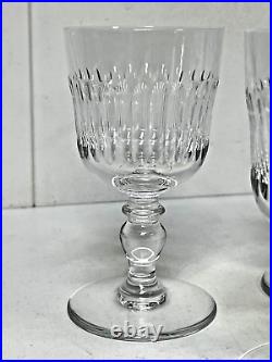 SAINT-LOUIS 5 VERRES À EAU EN CRISTAL MODÈLE SISLEY H14,5cm