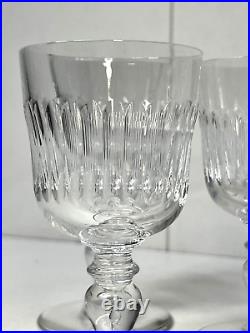 SAINT-LOUIS 5 VERRES À EAU EN CRISTAL MODÈLE SISLEY H14,5cm