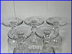 SAINT-LOUIS 5 VERRES À EAU EN CRISTAL MODÈLE SISLEY H14,5cm