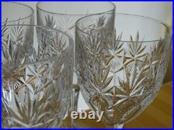 SAINT LOUIS 6 ANCIENS VERRES A APERITIF CRISTAL MODELE GAVARNI 1930 ht 12,8 cm