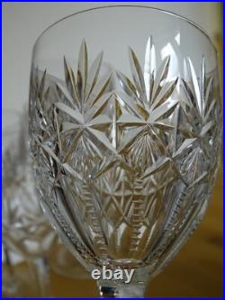 SAINT LOUIS 6 ANCIENS VERRES A APERITIF CRISTAL MODELE GAVARNI 1930 ht 12,8 cm