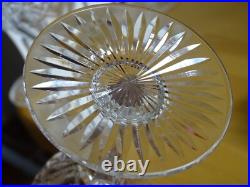 SAINT LOUIS 6 ANCIENS VERRES A APERITIF CRISTAL MODELE GAVARNI 1930 ht 12,8 cm