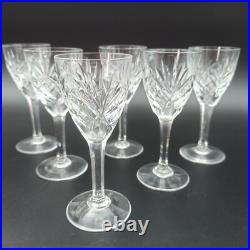 SAINT-LOUIS 6 VERRES À PORTO EN CRISTAL Modèle CHANTILLY Lot2