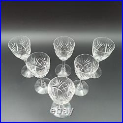 SAINT-LOUIS 6 VERRES À PORTO EN CRISTAL Modèle CHANTILLY Lot2