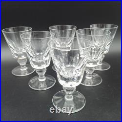 SAINT-LOUIS 6 VERRES À VIN BLANC EN CRISTAL Modèle JERSEY 11,3 cm
