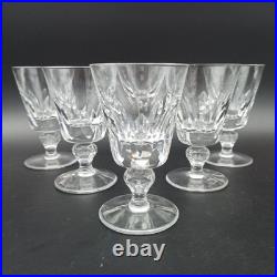 SAINT-LOUIS 6 VERRES À VIN BLANC EN CRISTAL Modèle JERSEY 11,3 cm