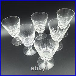 SAINT-LOUIS 6 VERRES À VIN BLANC EN CRISTAL Modèle JERSEY 11,3 cm
