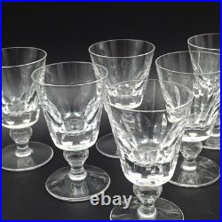 SAINT-LOUIS 6 VERRES À VIN BLANC EN CRISTAL Modèle JERSEY 11,3 cm
