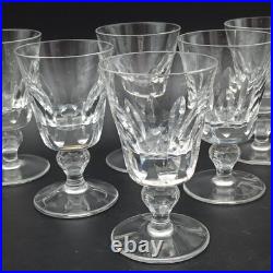 SAINT-LOUIS 6 VERRES À VIN BLANC EN CRISTAL Modèle JERSEY 11,3 cm