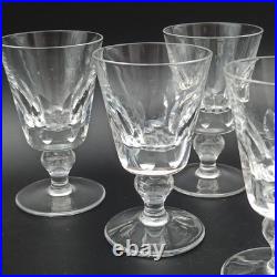 SAINT-LOUIS 6 VERRES À VIN BLANC EN CRISTAL Modèle JERSEY 11,3 cm