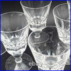 SAINT-LOUIS 6 VERRES À VIN BLANC EN CRISTAL Modèle JERSEY 11,3 cm