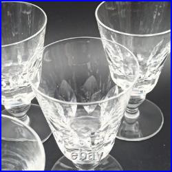 SAINT-LOUIS 6 VERRES À VIN BLANC EN CRISTAL Modèle JERSEY 11,3 cm