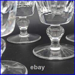 SAINT-LOUIS 6 VERRES À VIN BLANC EN CRISTAL Modèle JERSEY 11,3 cm