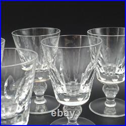 SAINT-LOUIS 6 VERRES À VIN BLANC EN CRISTAL Modèle JERSEY 11,3 cm