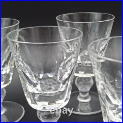 SAINT-LOUIS 6 VERRES À VIN BLANC EN CRISTAL Modèle JERSEY 11,3 cm