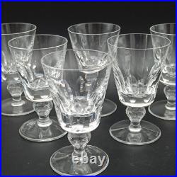 SAINT-LOUIS 6 VERRES À VIN BLANC EN CRISTAL Modèle JERSEY 11,3 cm