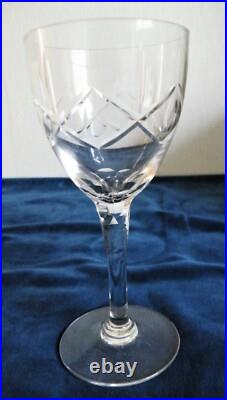 SAINT LOUIS 6 verres a vin (14,5 cm) PARFAIT ETAT Cristal début 20 éme