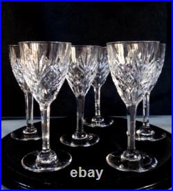 SAINT LOUIS CHANTILLY 6 VERRES A PORTO CRISTAL 14 cm