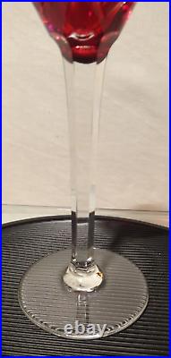 SAINT LOUIS CHANTILLY 6 VERRES A VIN DU RHIN ROEMER CRISTAL COLORE 21,5 cm