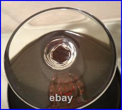 SAINT LOUIS CHANTILLY 6 VERRES A VIN DU RHIN ROEMER CRISTAL COLORE 21,5 cm