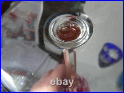 SAINT LOUIS CHANTILLY COULEUR 7 VERRES ROEMER SIGNES 21,3 cm SAINT LOUIS CHANTILLY COULEUR 7 VERRES ROEMER SIGNES 21,3 cm