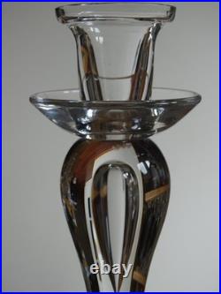 SAINT LOUIS CRISTAL 1 JOLIE BOUGEOIR ht 22,5 cm signé