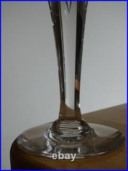 SAINT LOUIS CRISTAL 1 JOLIE BOUGEOIR ht 22,5 cm signé