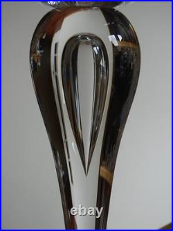 SAINT LOUIS CRISTAL 1 JOLIE BOUGEOIR ht 22,5 cm signé