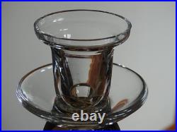 SAINT LOUIS CRISTAL 1 JOLIE BOUGEOIR ht 22,5 cm signé