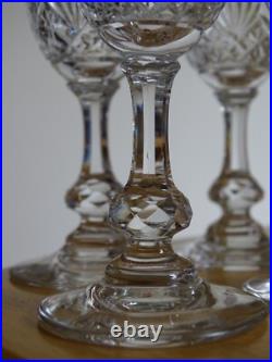 SAINT LOUIS CRISTAL 6 ANCIENS PETITS VERRES A LIQUEUR MASSENET TAILLER ht 9,5 cm SAINT LOUIS CRISTAL 6 ANCIENS PETITS VERRES A LIQUEUR MASSENET TAILLER ht 9,5 cm