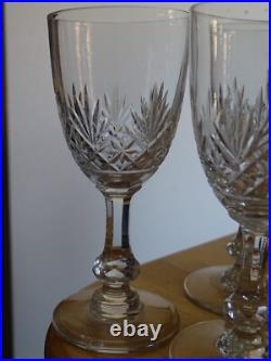 SAINT LOUIS CRISTAL 6 ANCIENS VERRES APERITIF MASSENET ht 12 cm 1920 lot n°2