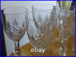 SAINT LOUIS CRISTAL 6 ANCIENS VERRES APERITIF MASSENET ht 12 cm 1920 lot n°2