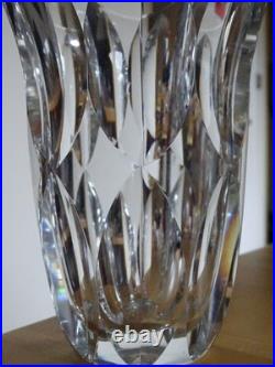 SAINT LOUIS CRISTAL TAILLER ANCIEN VASE MODELE D'ARTAGNAN ht 18 cm VERS 1960