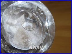 SAINT LOUIS CRISTAL TAILLER ANCIEN VASE MODELE D'ARTAGNAN ht 18 cm VERS 1960