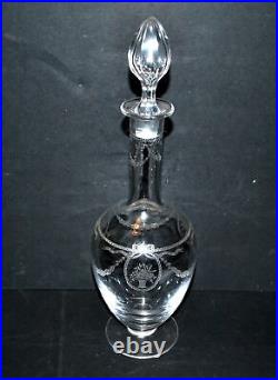 SAINT-LOUIS Carafe en cristal gravé SAPHO cristal de roche 3219