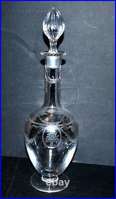 SAINT-LOUIS Carafe en cristal gravé SAPHO cristal de roche 3219