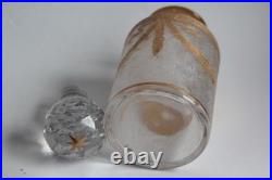 SAINT LOUIS Flacon cristal givré et doré (72938)