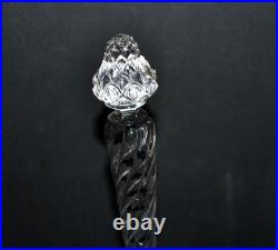 SAINT-LOUIS Huilier Vinaigrier en cristal moulé bambou torse signé 1900