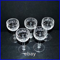 SAINT-LOUIS Lot 5 verres liqueur en cristal modèle 1930 METRA Taille 4593
