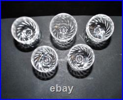 SAINT-LOUIS Lot 5 verres liqueur en cristal modèle 1930 METRA Taille 4593