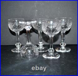 SAINT-LOUIS Lot 5 verres liqueur en cristal modèle 1930 METRA Taille 4593