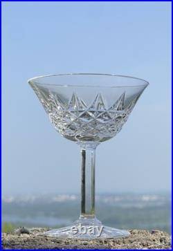 SAINT LOUIS Lot De 8 COUPES À CHAMPAGNE CRISTAL MODELE TARN SIGNÉ TRÈS BON ÉTAT