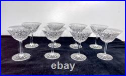 SAINT LOUIS Lot De 8 COUPES À CHAMPAGNE CRISTAL MODELE TARN SIGNÉ TRÈS BON ÉTAT