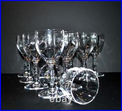 SAINT-LOUIS Lot de 11 Verres à vin Manon Lasalle CRISTAL 2e choix H15.5cm