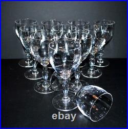 SAINT-LOUIS Lot de 11 Verres à vin Manon Lasalle CRISTAL 2e choix H15.5cm