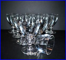 SAINT-LOUIS Lot de 11 Verres à vin TRIANON en cristal uni 2e choix H12cm