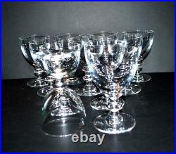 SAINT-LOUIS Lot de 11 Verres à vin TRIANON en cristal uni 2e choix H12cm