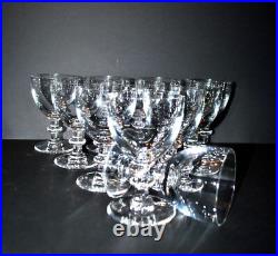 SAINT-LOUIS Lot de 11 Verres à vin TRIANON en cristal uni 2e choix H12cm