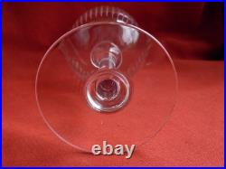 SAINT LOUIS, SAPHO, SERIE DE 5 VERRES A EAU EN CRISTAL GRAVE, FIN XIX-DEBUT XXème