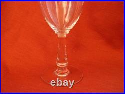 SAINT LOUIS, SAPHO, SERIE DE 5 VERRES A EAU EN CRISTAL GRAVE, FIN XIX-DEBUT XXème